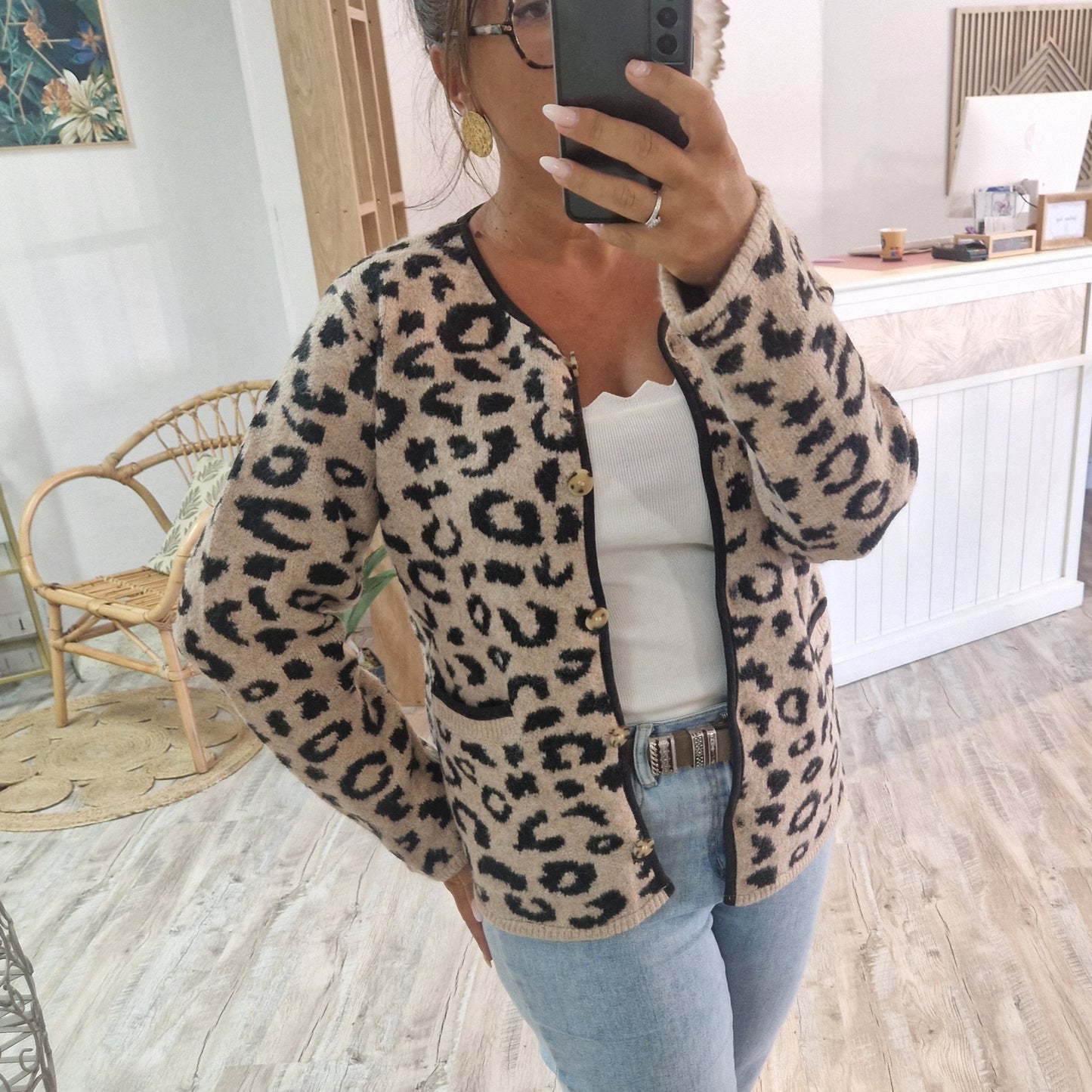 Gilet Léopard