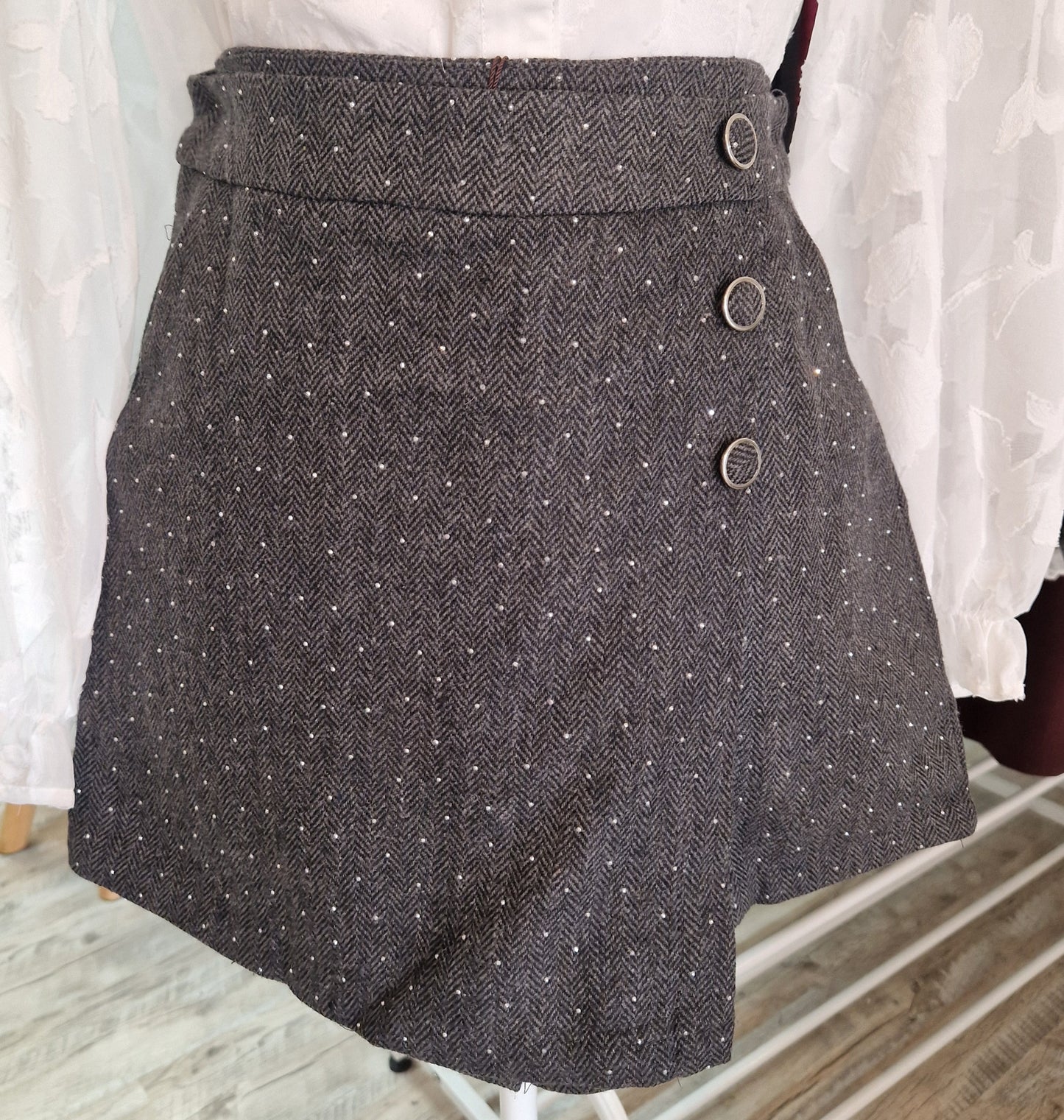 Jupe short jade
