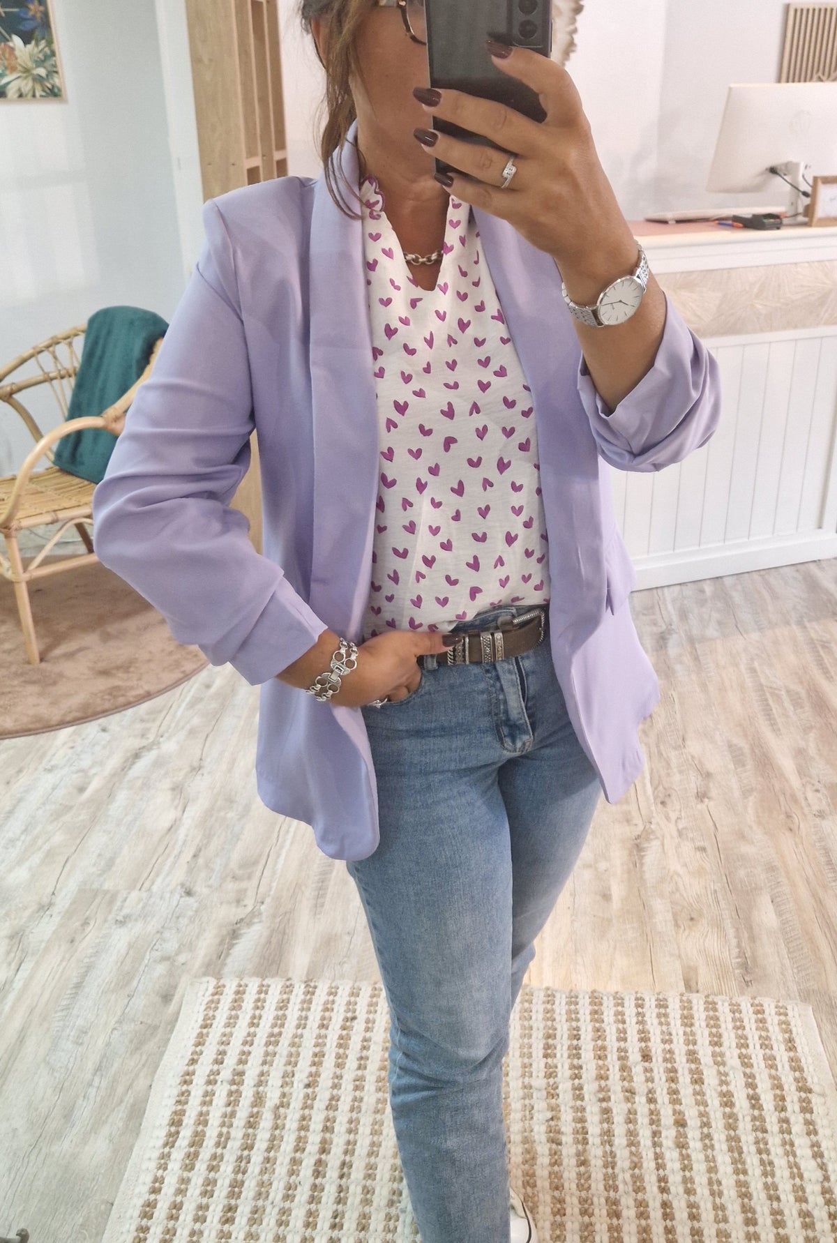 Blouse cœur