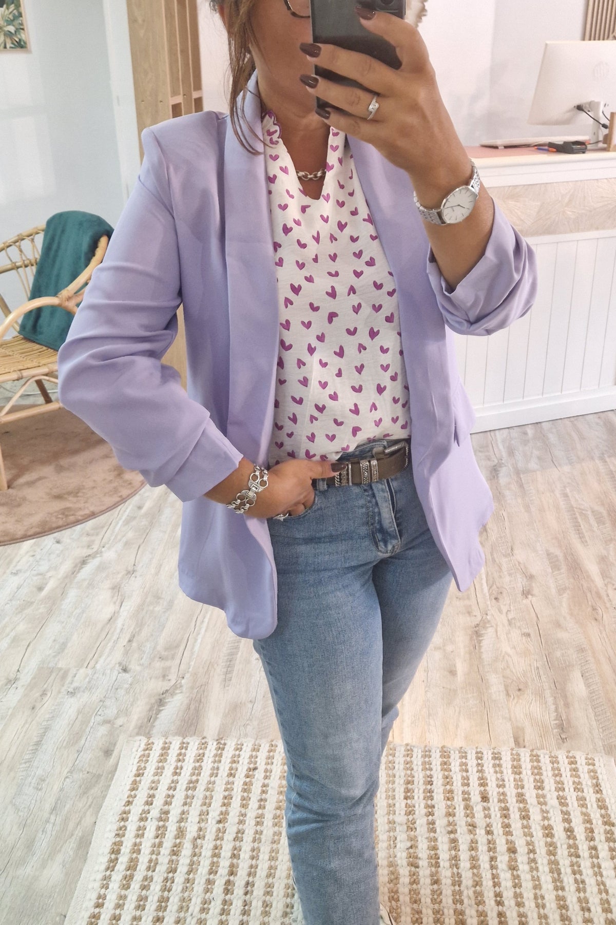 Blouse cœur